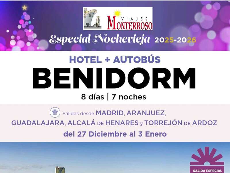 ESPECIAL NOCHE VIEJA EN BENIDORM